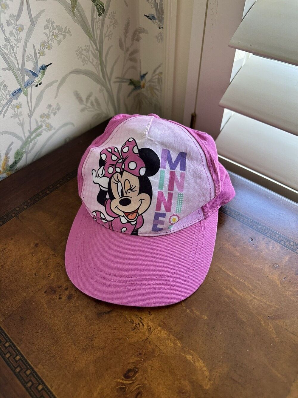 Disney Minnie Mouse Pink Baseball Cap Hat Youth Adjustable One Size Fits Most